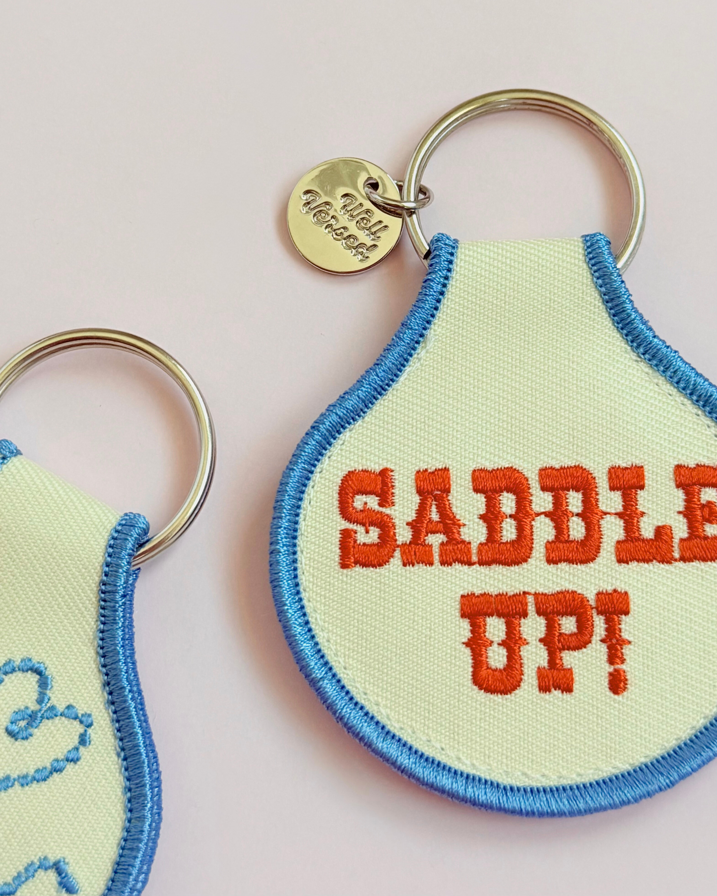 Saddle Up! | Bookish Embroidered Keychain