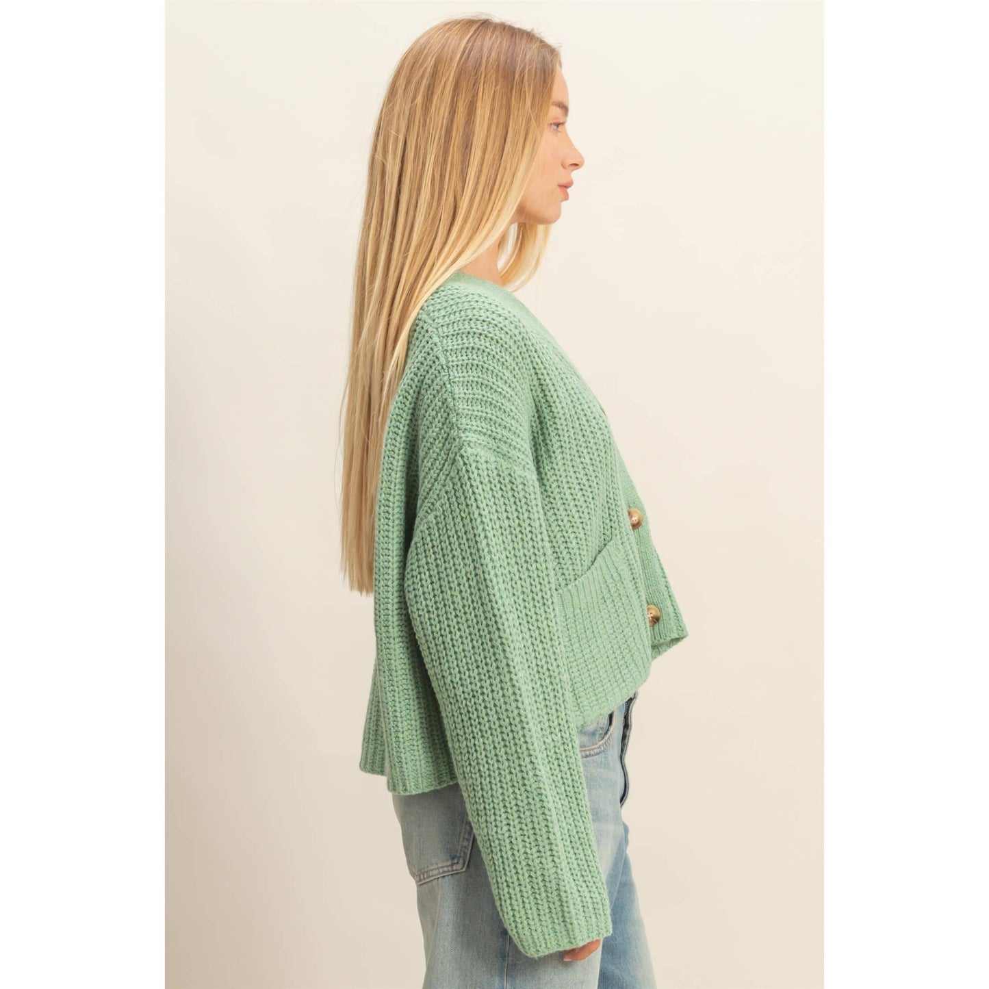 Oversized Ribbed Sweater Cardigan
