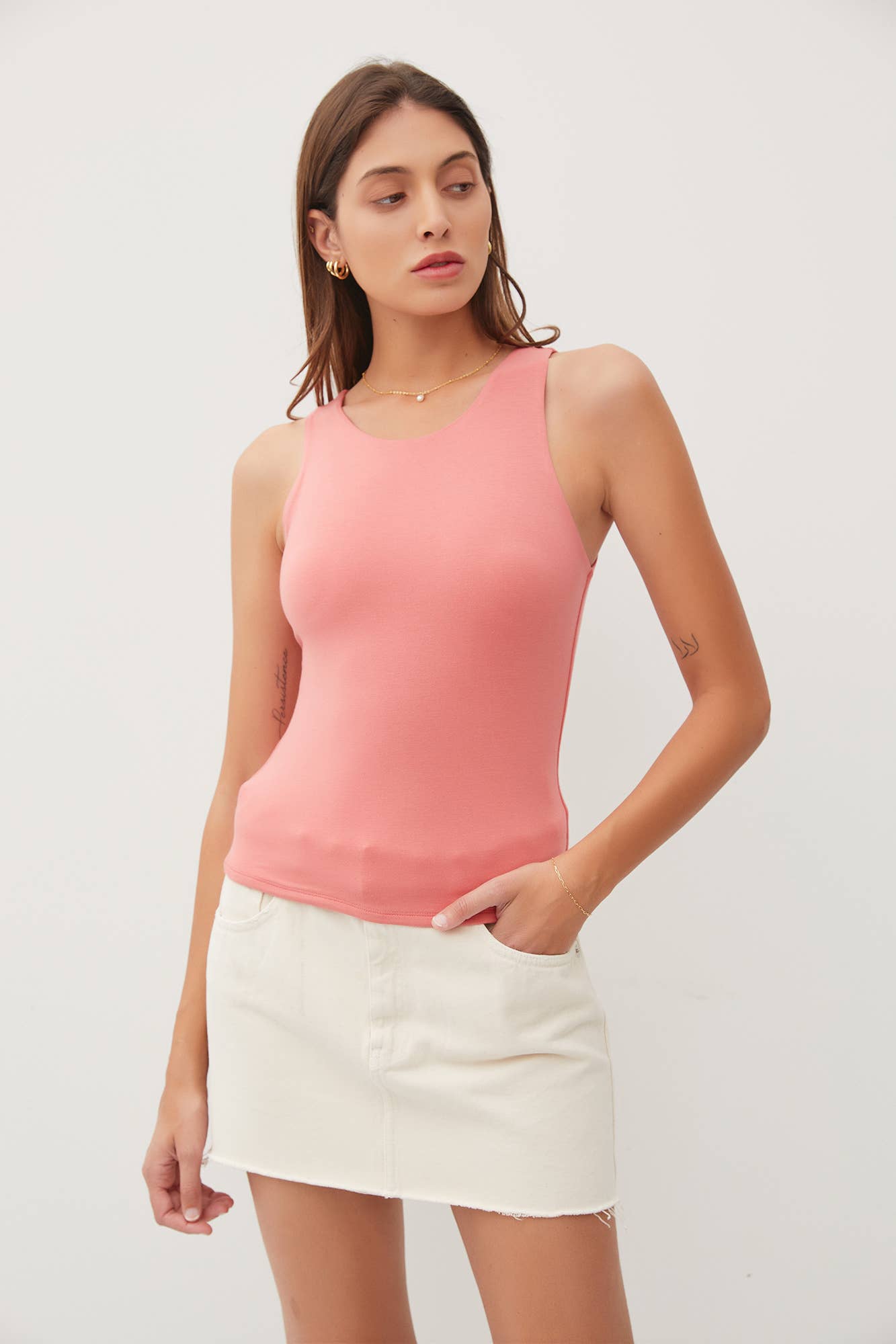 NEW COLOR [SOFT CORE] BASIC ROUND NECK TANK