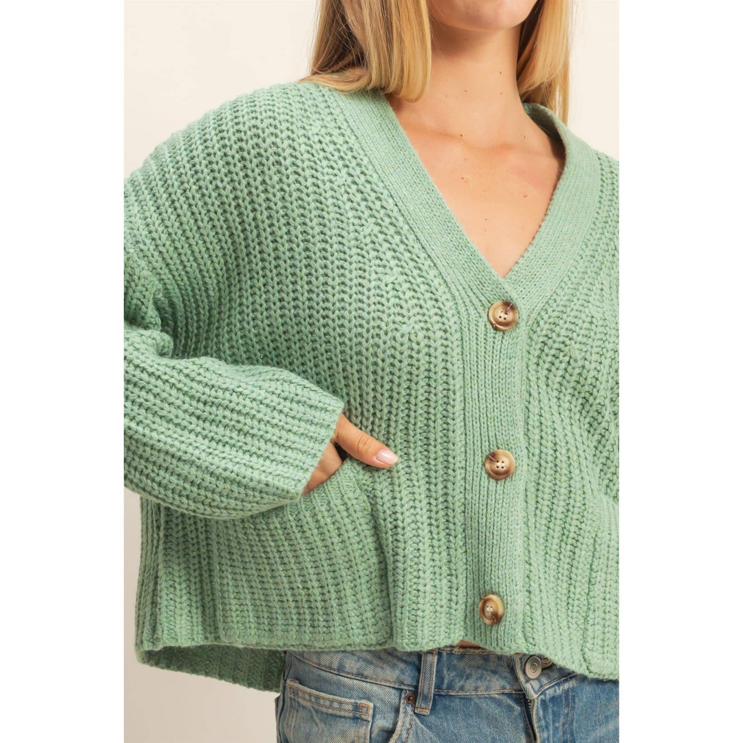 Oversized Ribbed Sweater Cardigan