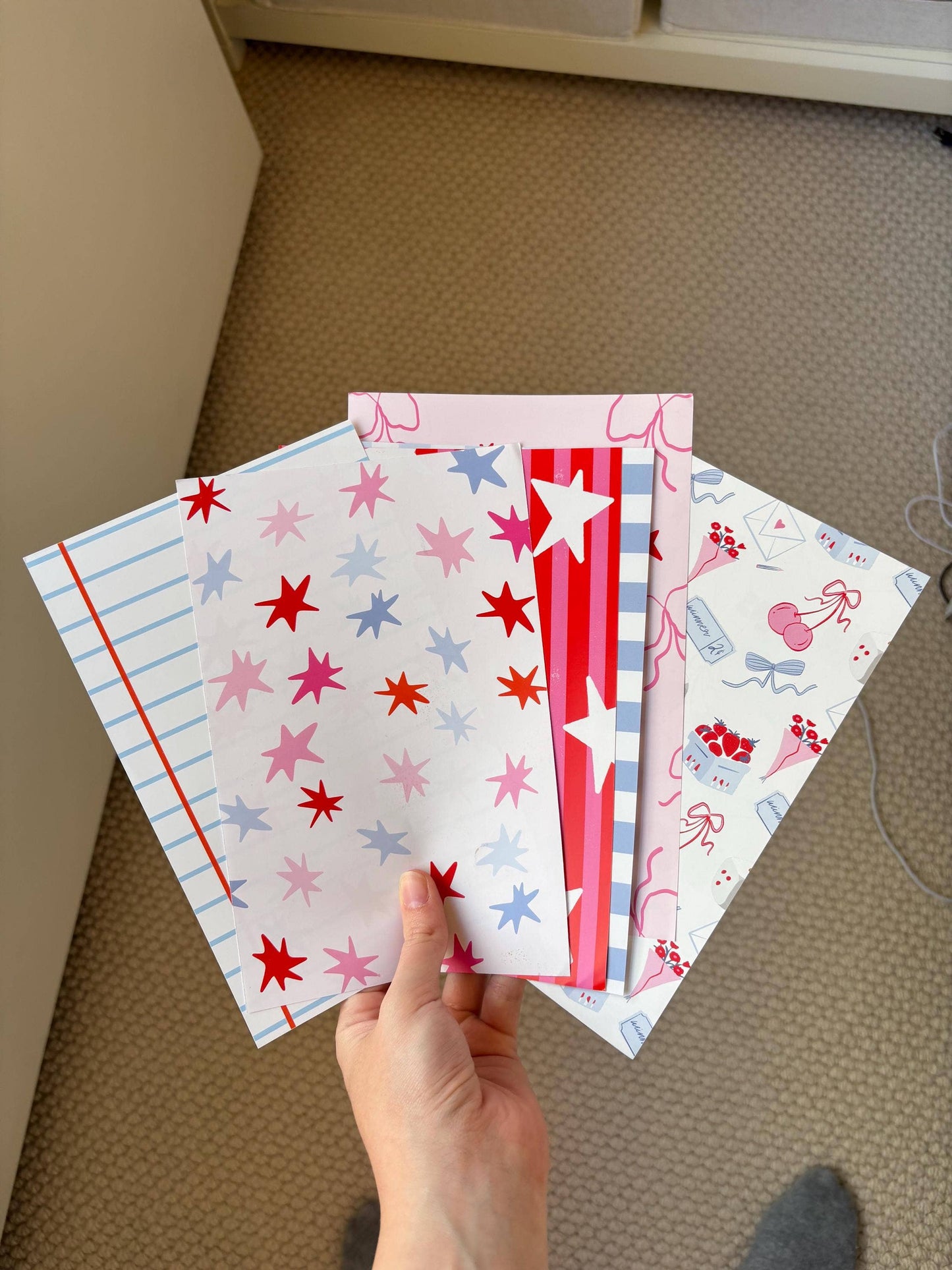 Journal Pattern Notebook 6 Pages pink