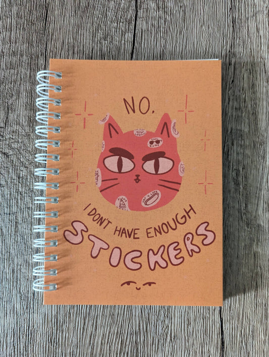 Not Enough Stickers - Cat - Reusable Sticker Book - 50 Pages