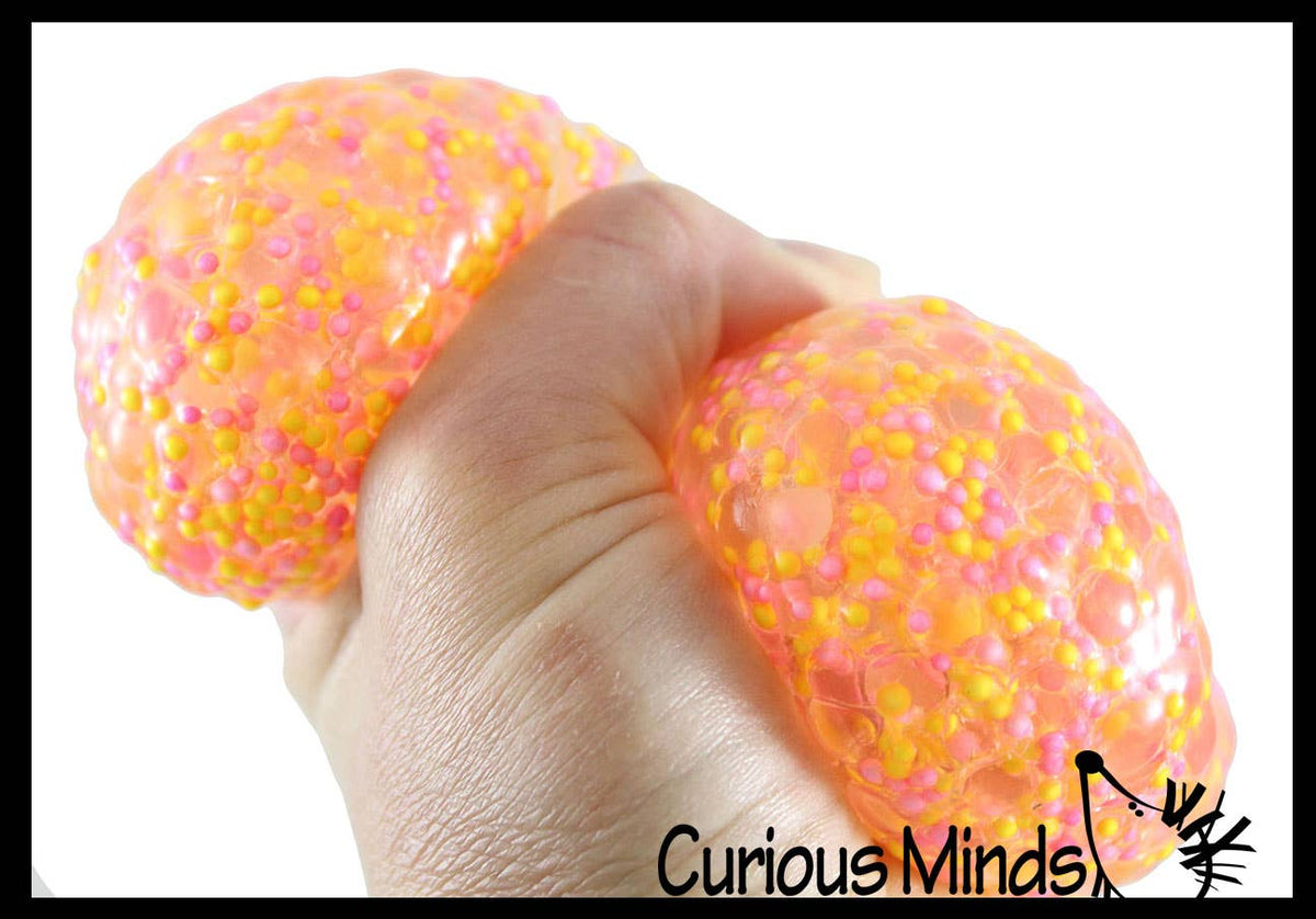 Jumbo Confetti Bead Mold-able Stress Ball