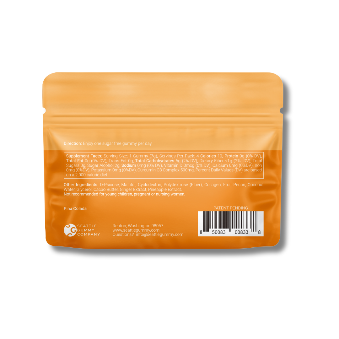 Turmeric & Ginger Gummies SUGAR FREE – Golden Glow | 2-Pack