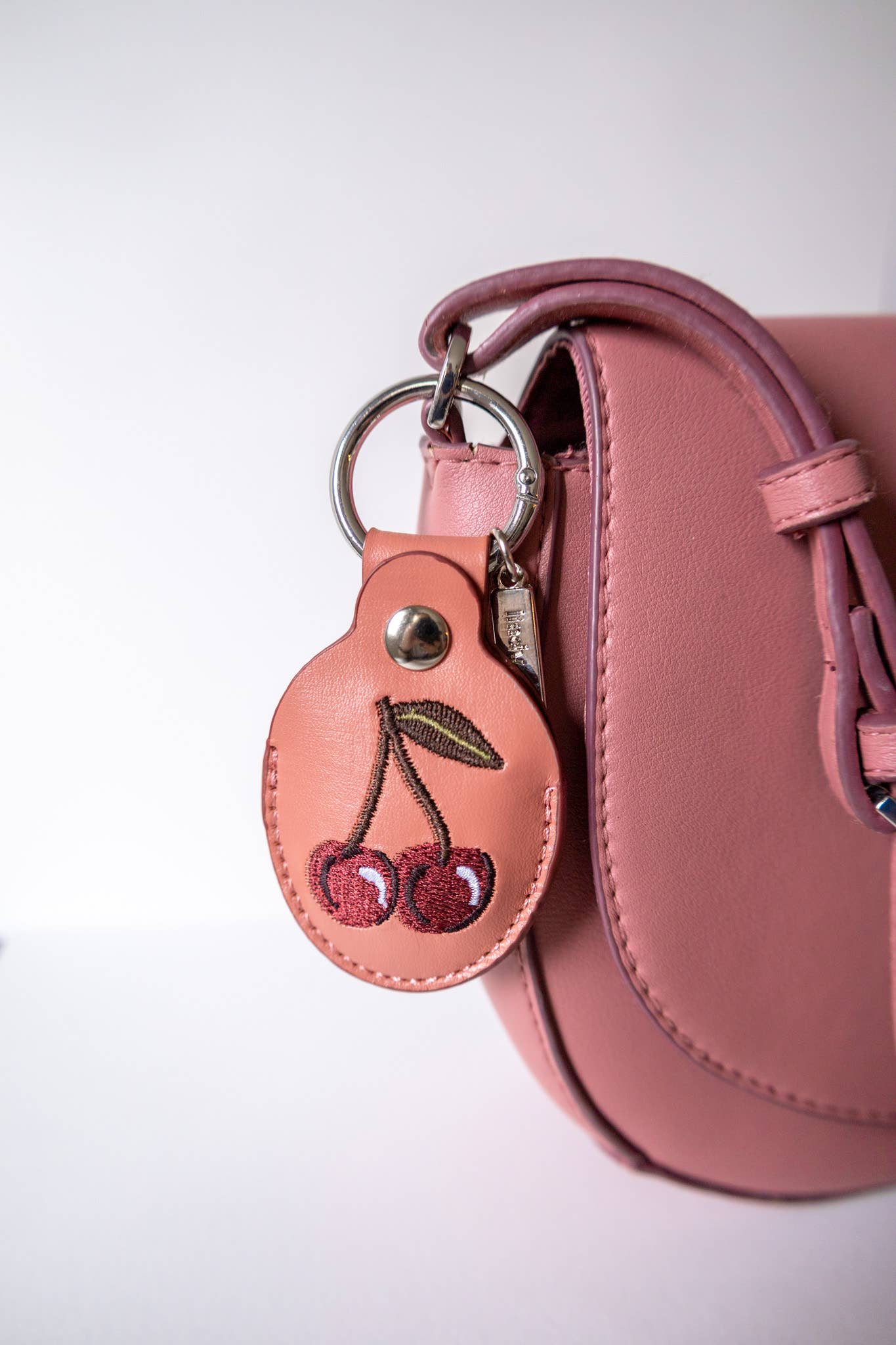 YGGF Embroidered Leather AirTag Keychain/Bag Charm