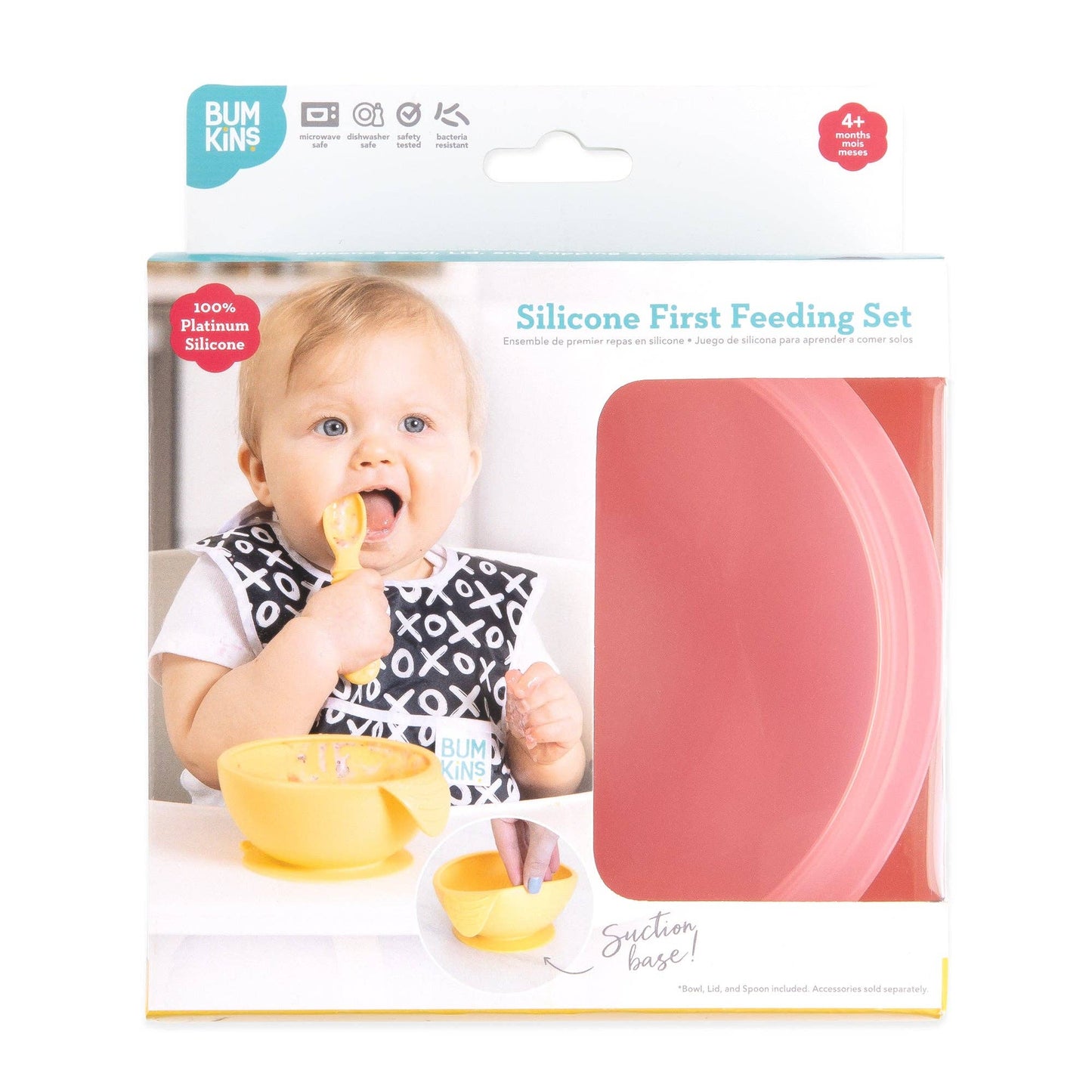 Silicone First Feeding Set: Pink Jelly