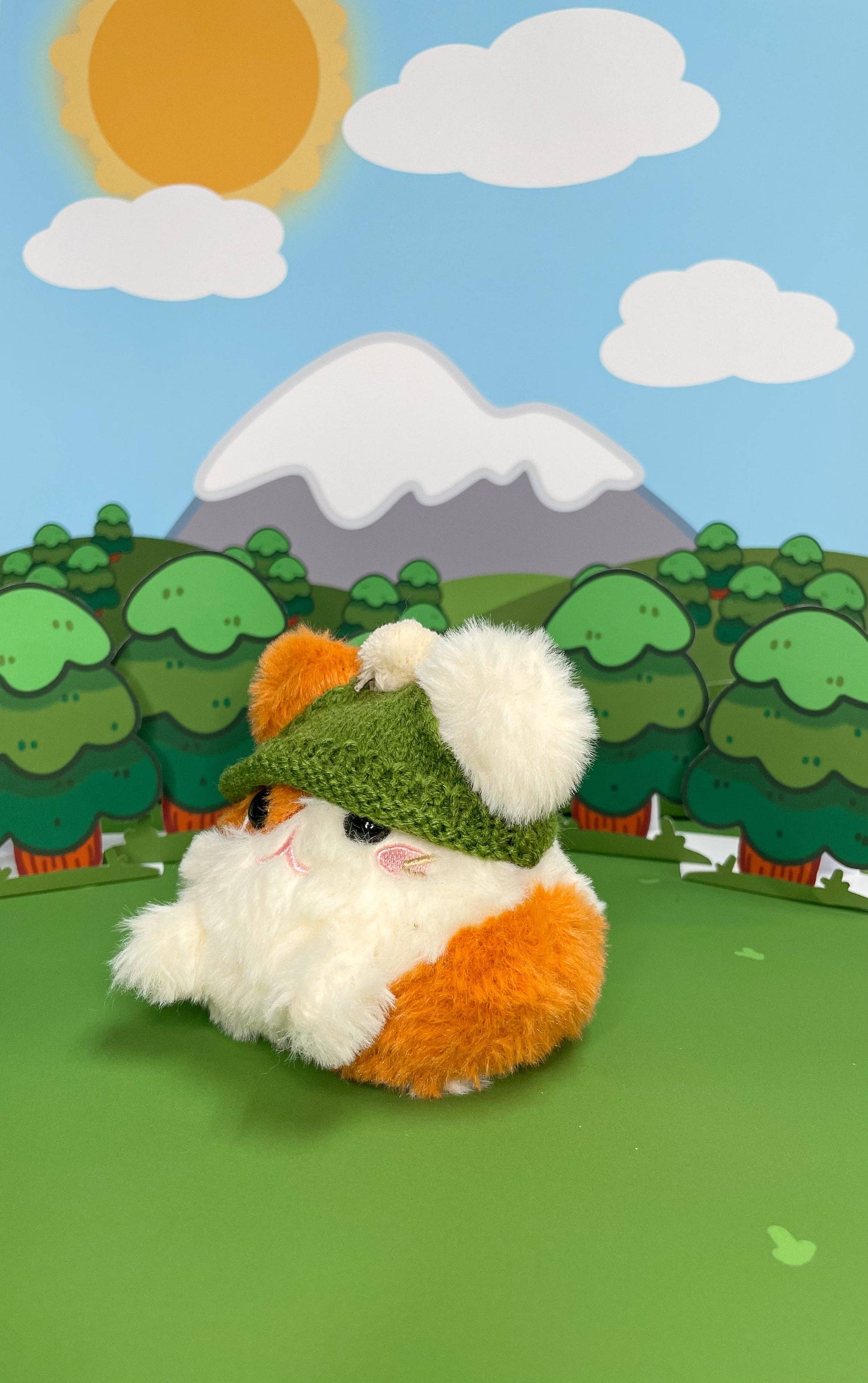 Green PomPom Beanie - Plushie Accessories