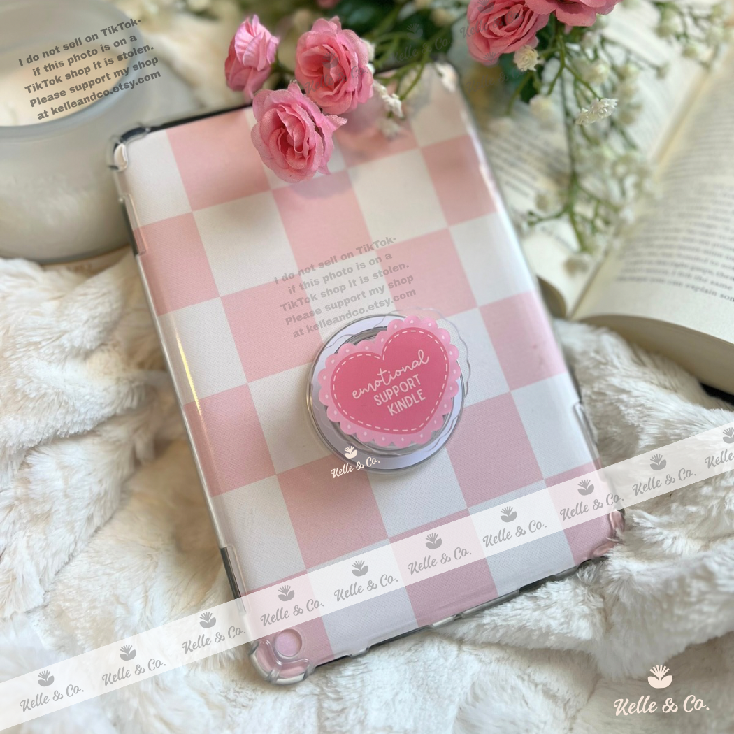 Emotional support kindle grip | coquette kindle grip | kobo 