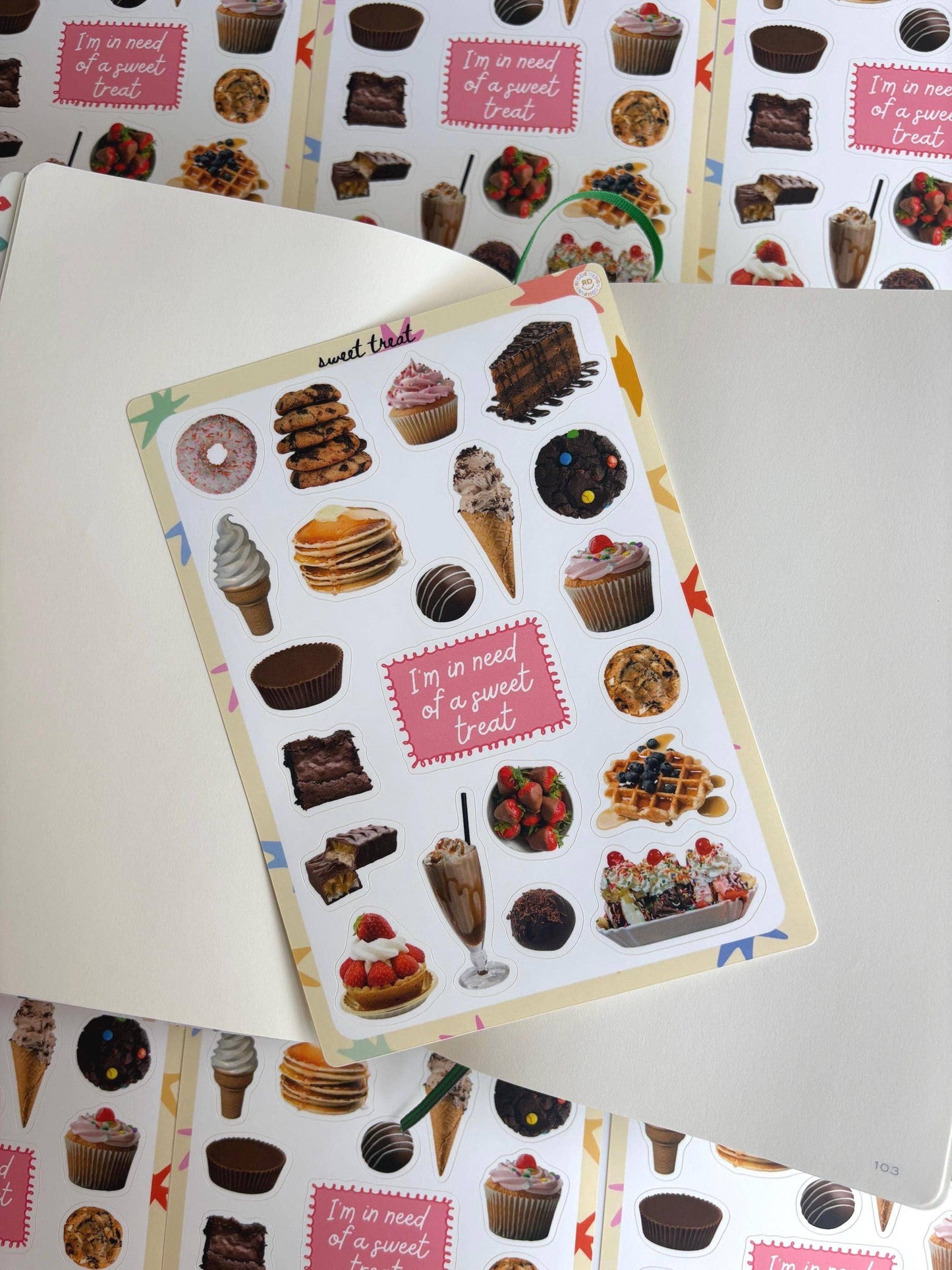 Sweet treat 5x7 Sticker Sheet