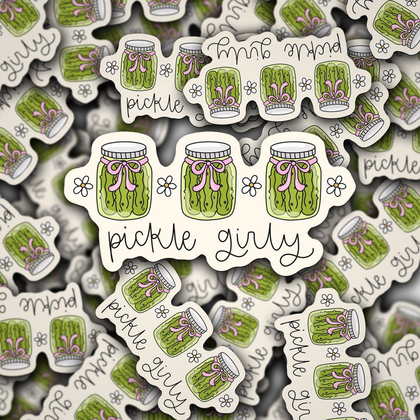 Vinyl Decal Pickle Girly