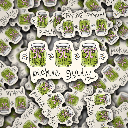 Vinyl Decal Pickle Girly