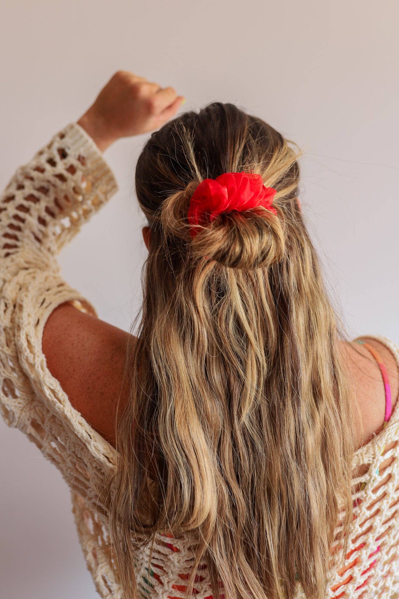 NEON MIDI ORGANZA SCRUNCHIE