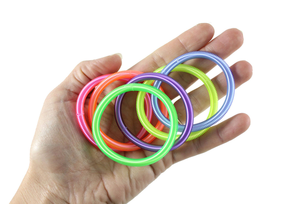 Bright Spring Coil Fidget Bracelets