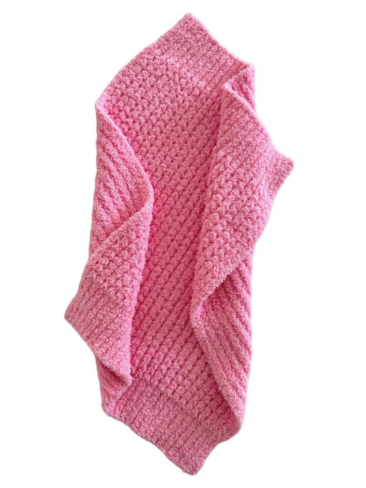 Phufy® Bliss Waffle Mini Blanket, Cotton Candy Pink