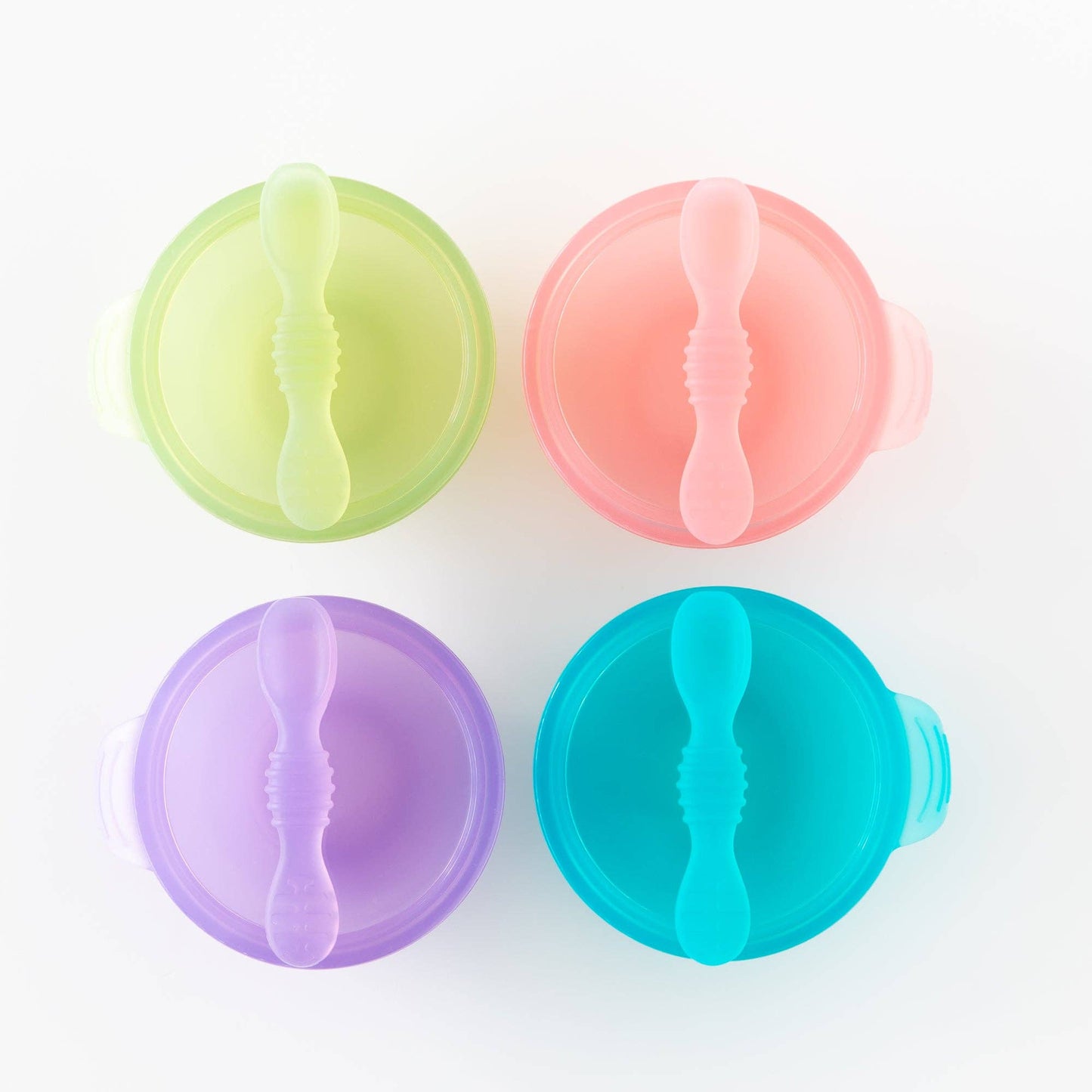 Silicone First Feeding Set: Pink Jelly