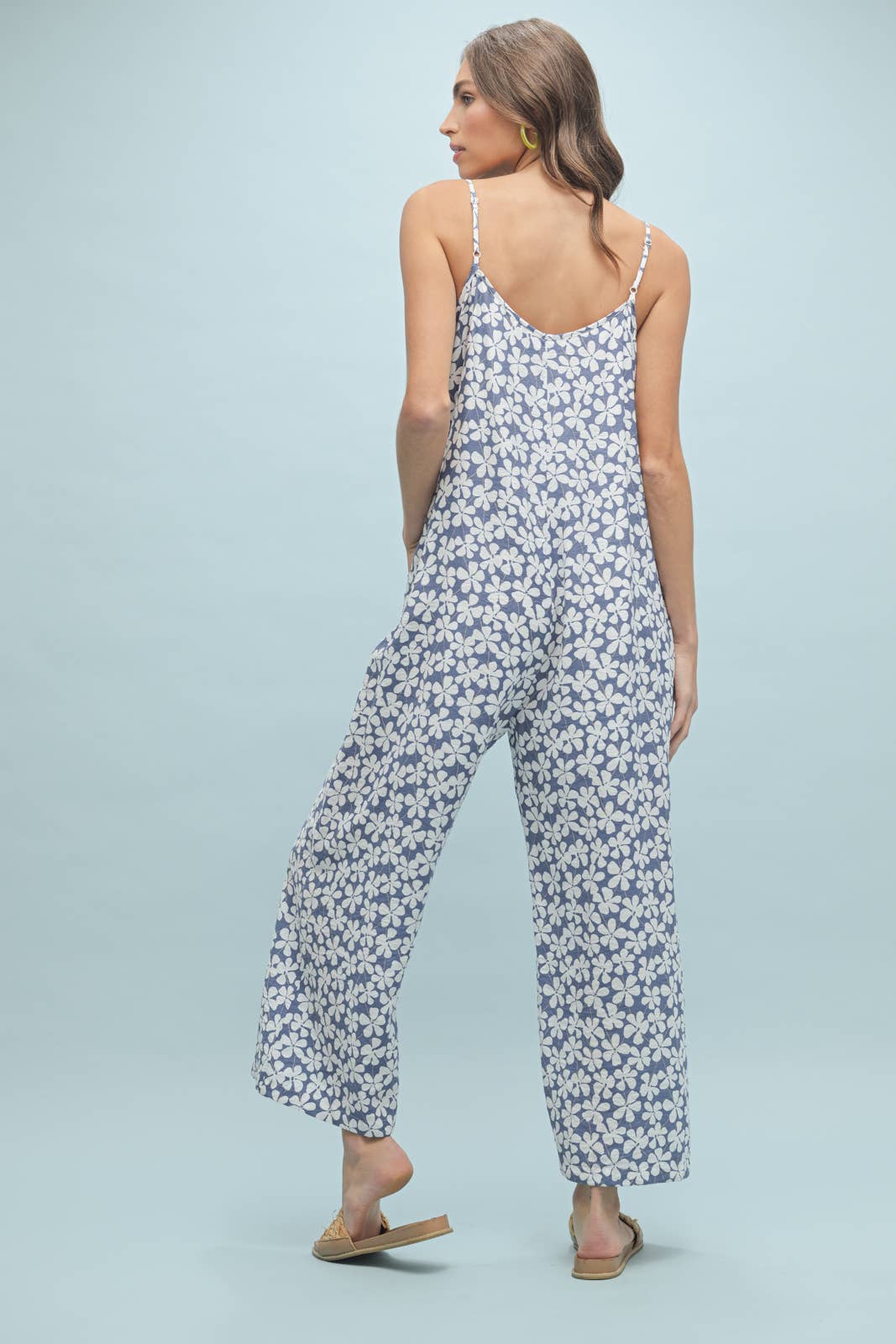 FLORAL CAMI JUMPSUIT / WL25-10146