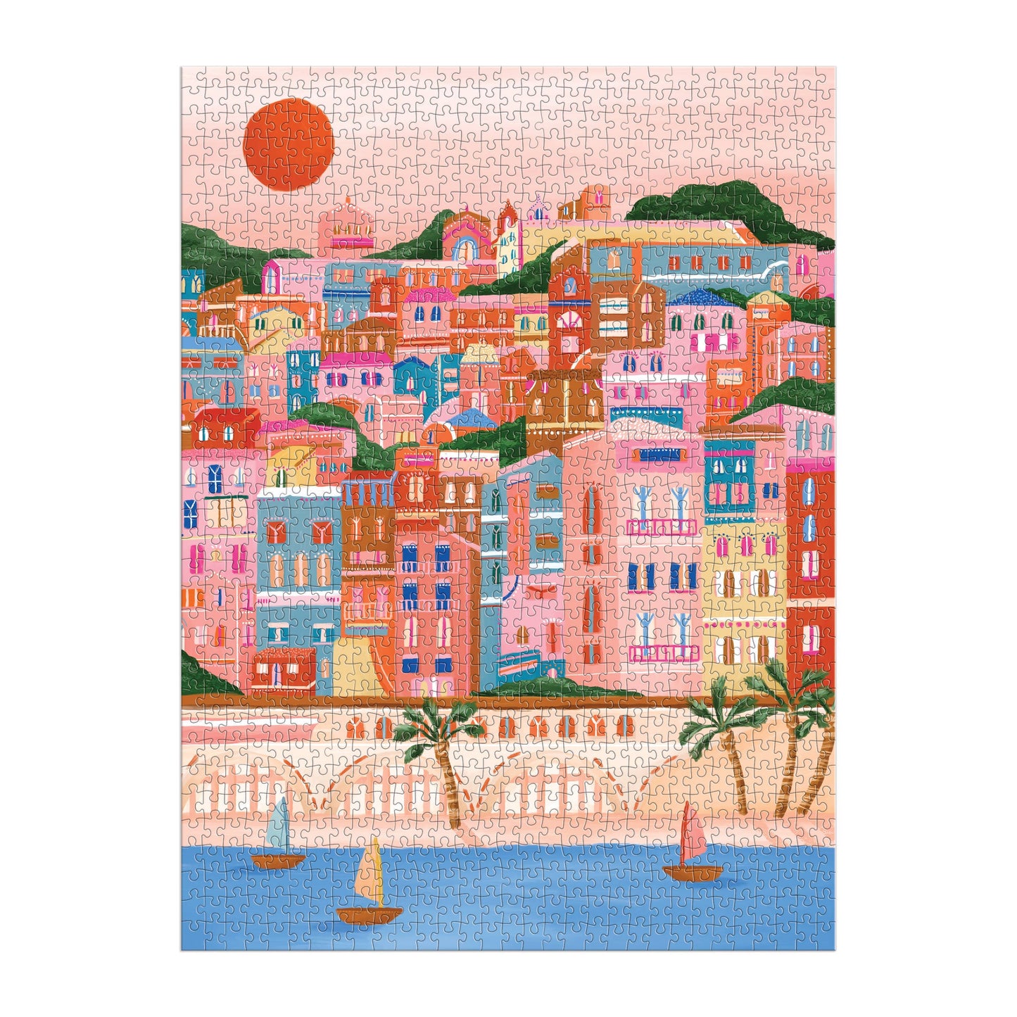 Colors Of The French Riviera 1000 Piece Puzzle in Square Box