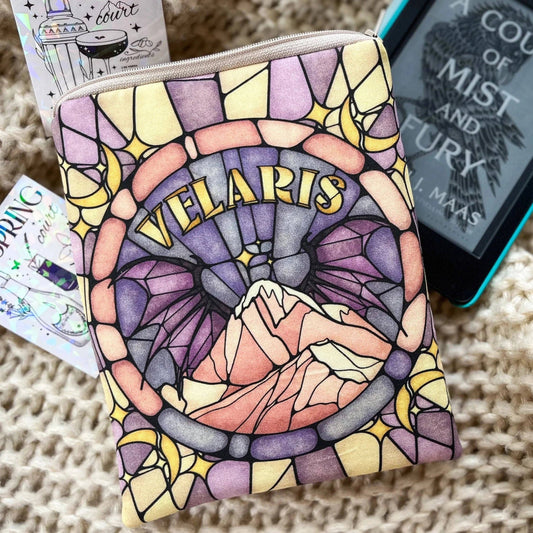 ACOTAR Velaris Padded Kindle Sleeve w Zipper Book Lover Gift