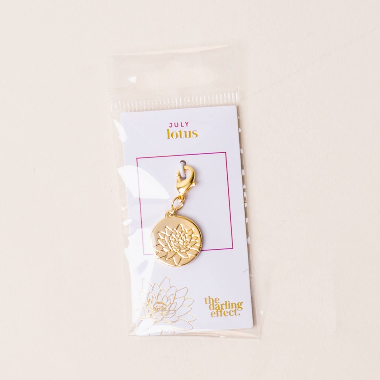 Jewelry Birth Flower Charm Gold-July