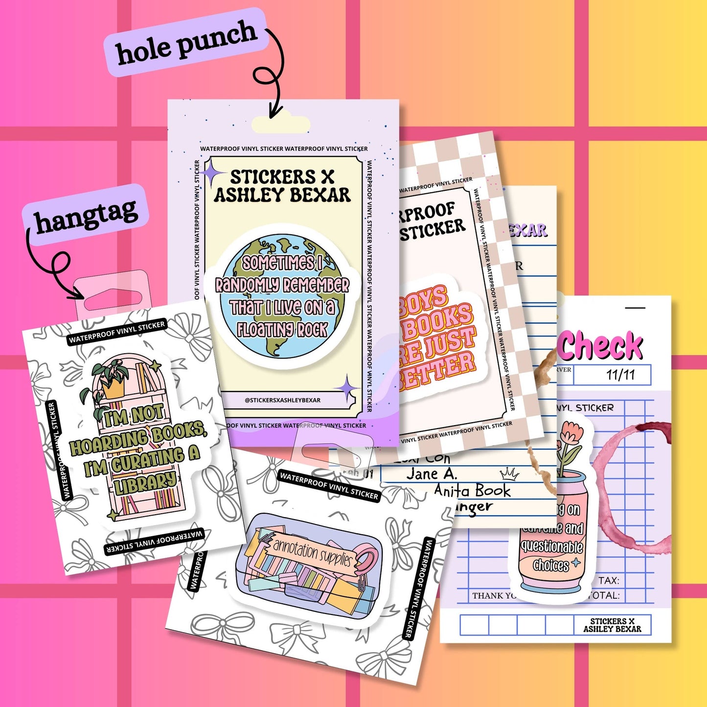 Food Hangry Relatable Funny Waterproof Vinyl Sticker