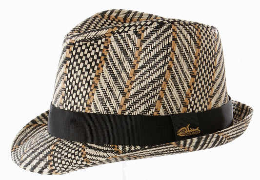 Julio Stingy Brim Fedora Woven 100% Paper Mixed Colors