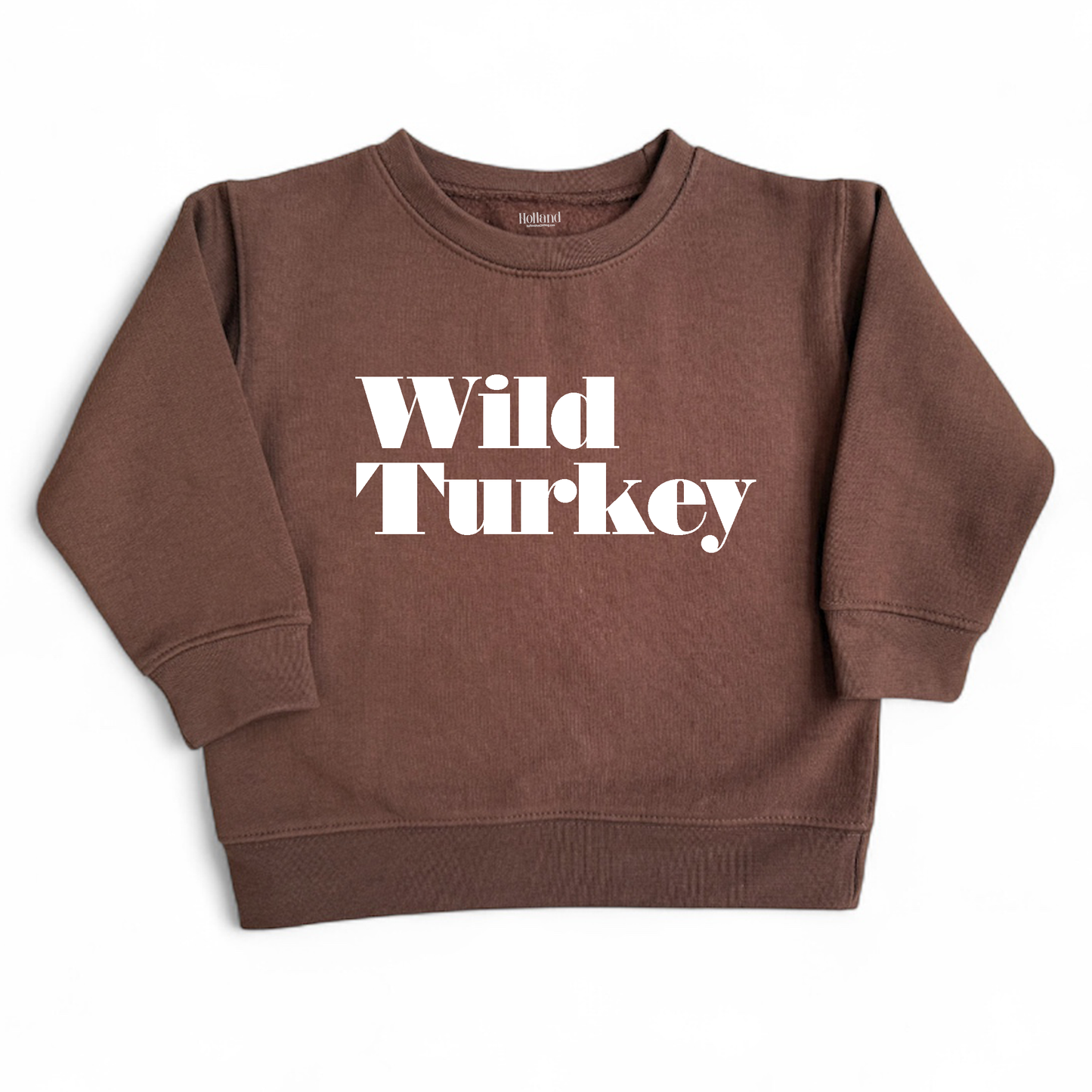 Wild Turkey | Kids Fall + Thanksgiving Sweatshirt