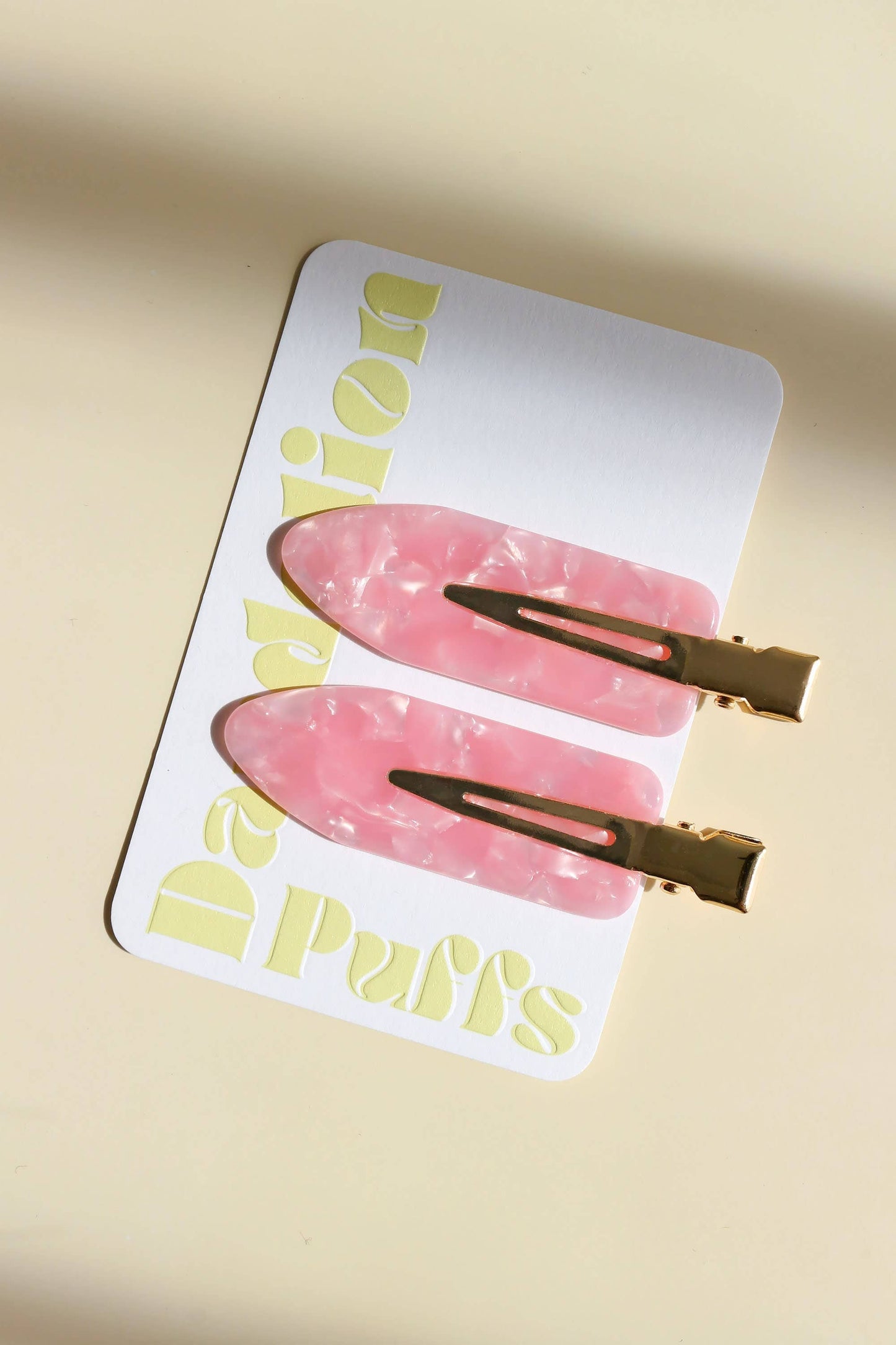 Creaseless Acetate Makeup Hair Clips - Set of 2