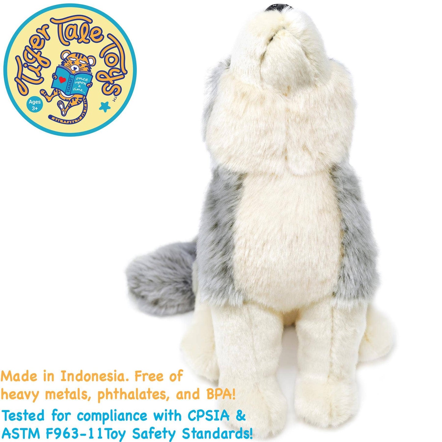 Wolcott The Wolf | 11 Inch Stuffed Animal Plush | By TigerHart Toys