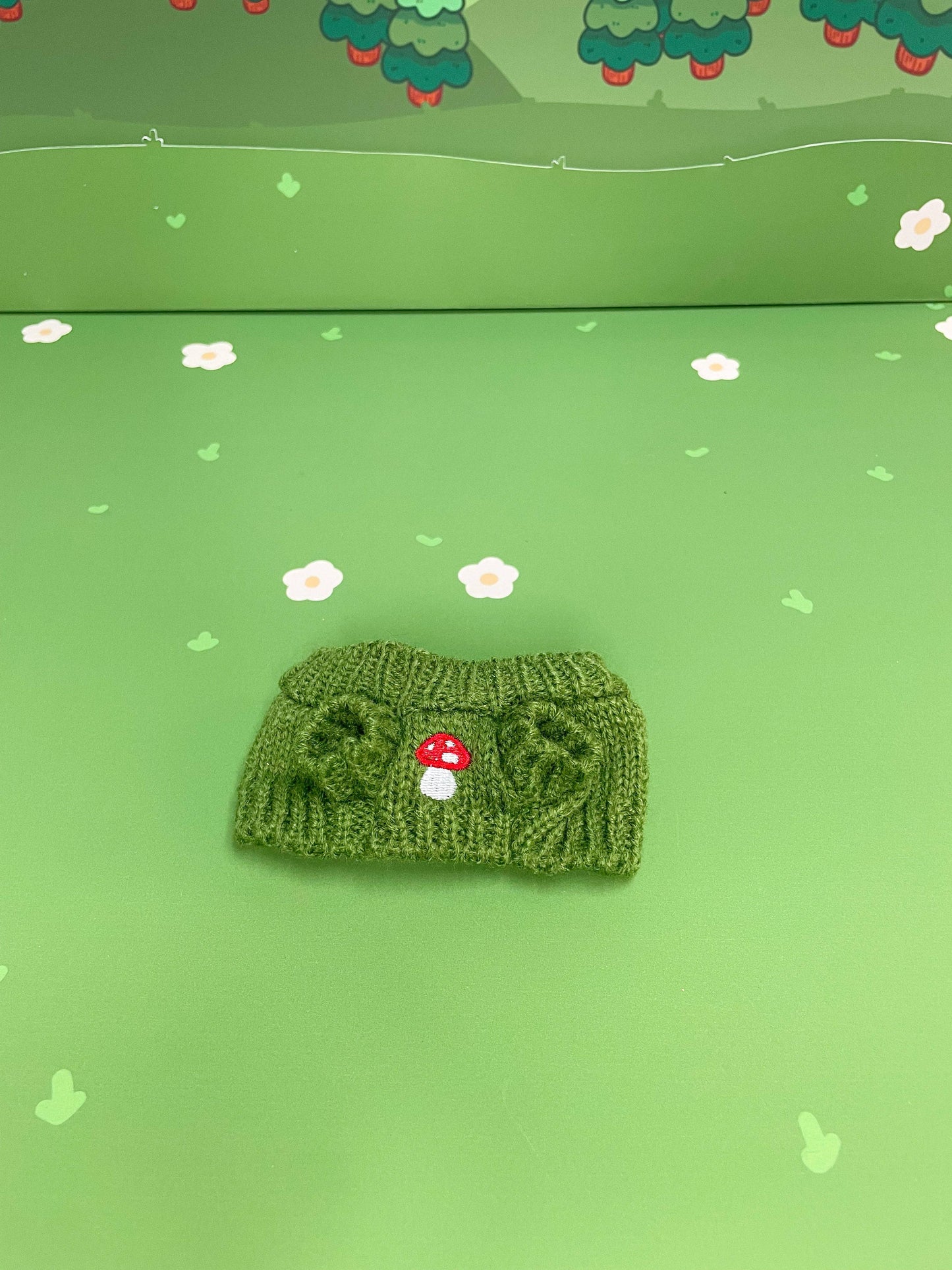 Green Toadstool Sweater - Plushie Accessories