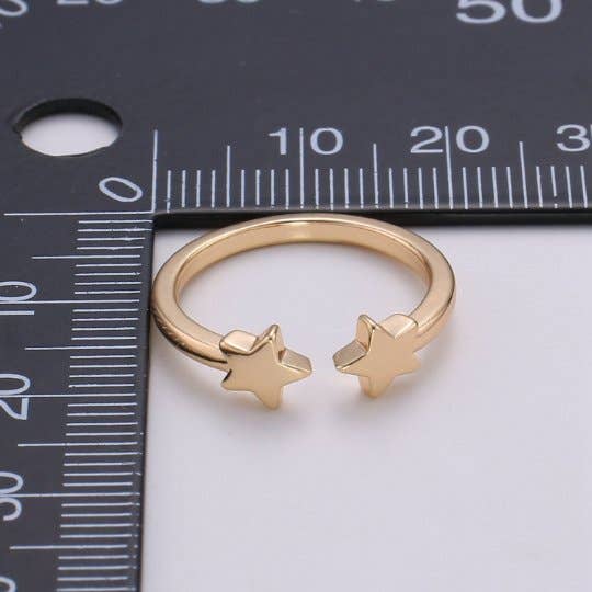 Dainty Star ring, Open Adjustable ring, delicate ring, tiny star ring, minimalist Jewelry Celestial Ring trendy star R-194