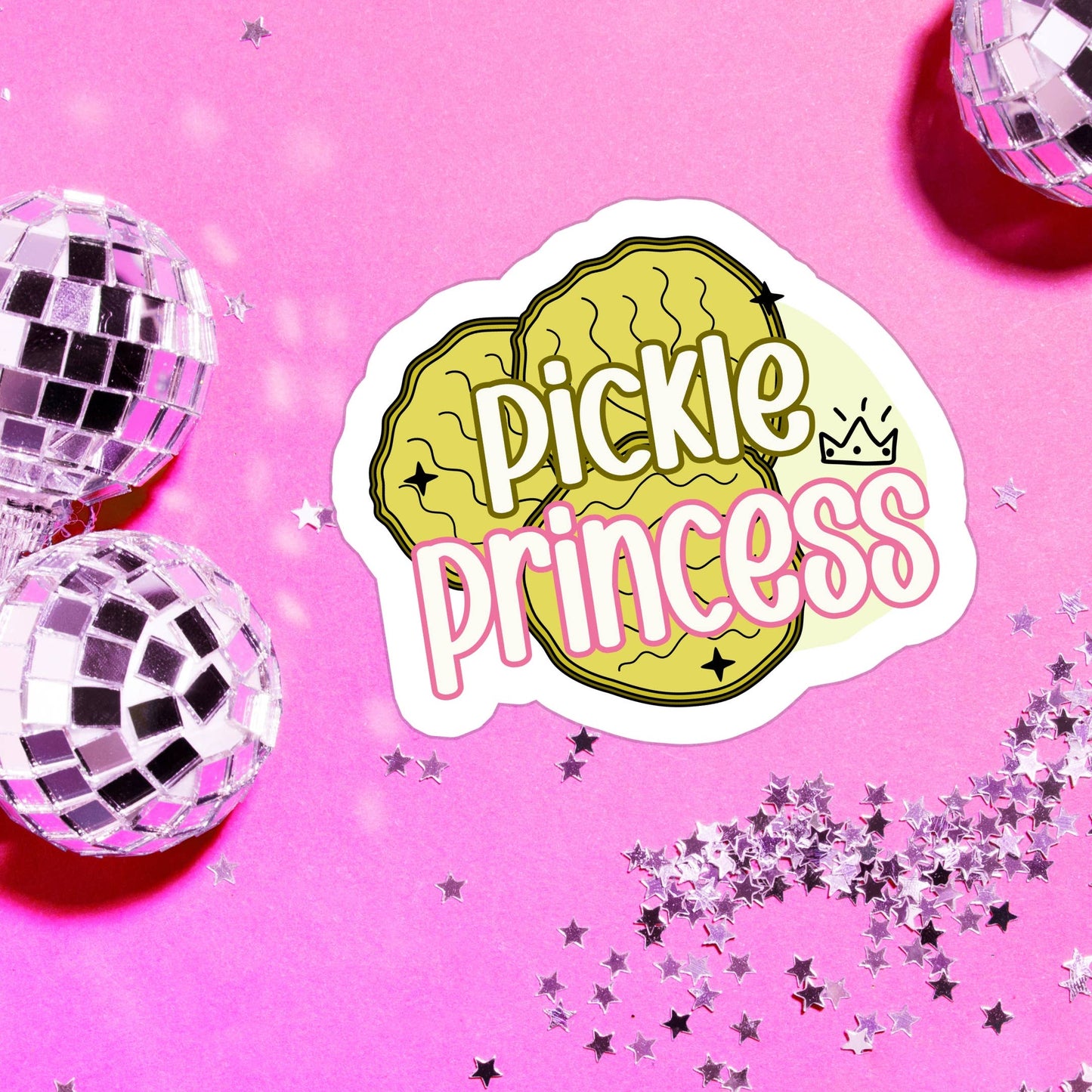 Coquette Pickles Pickle Lover Food Waterproof Vinyl Sticker: Matte / Thank you!