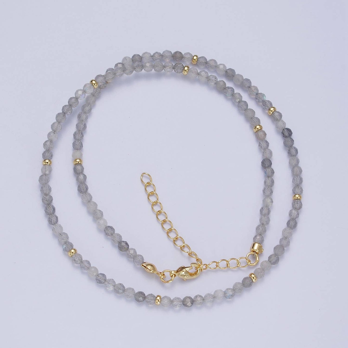 Dainty Moonstone Beads Necklace Handmade Gemstone Handmade