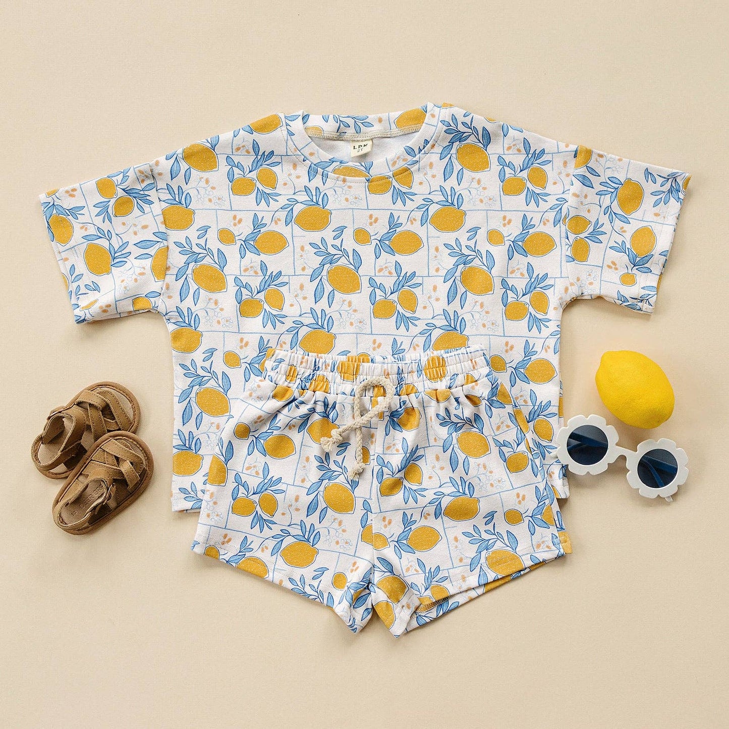 Baby & Kids' Cotton Shorts Set | Lemons