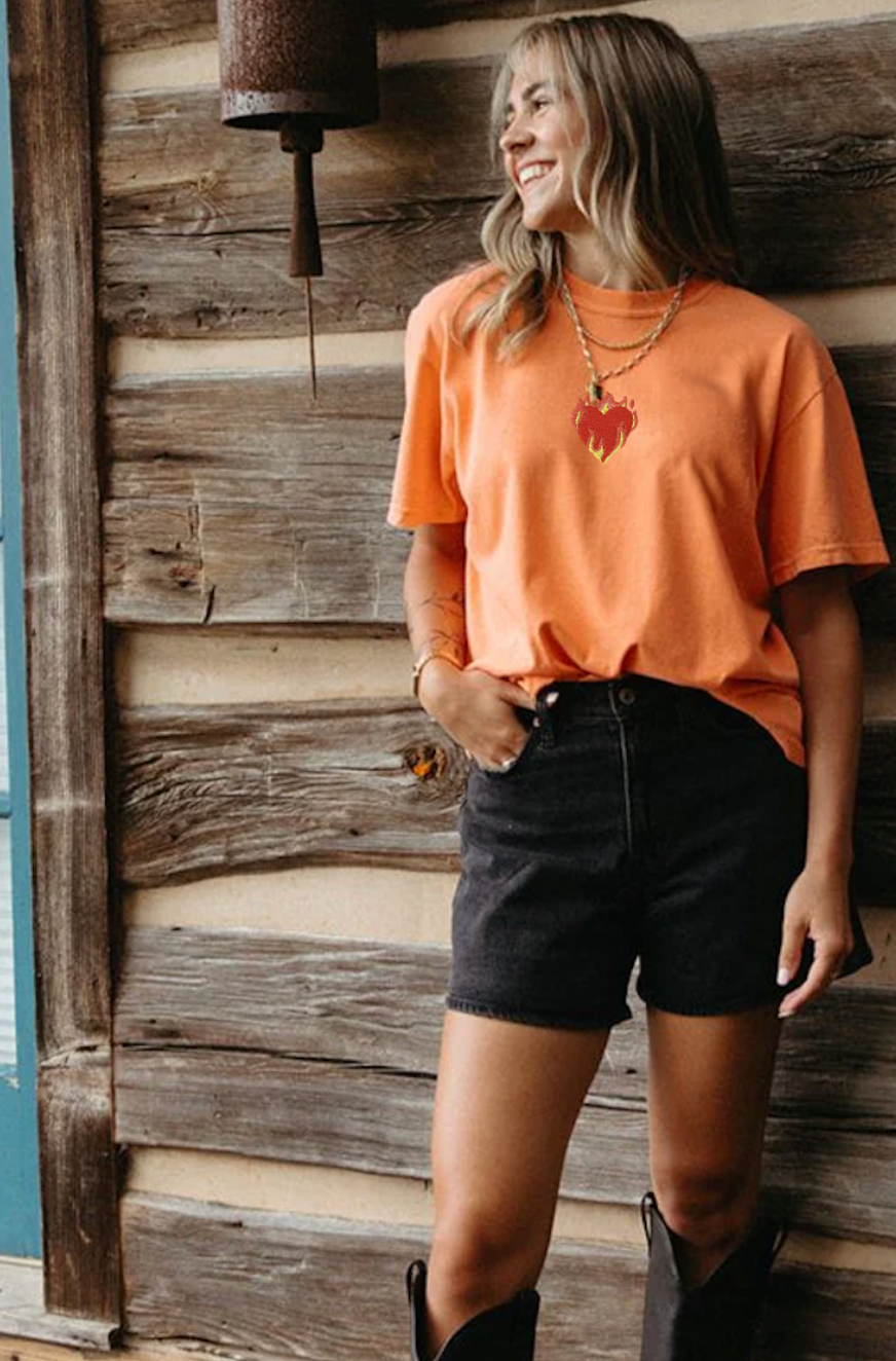 Showgirl Orange Tee