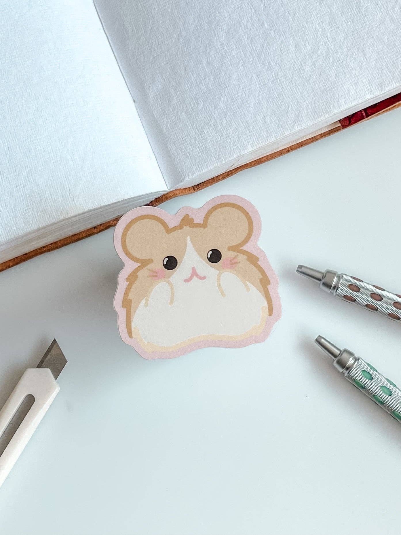 Nugget the Blonde Hamster Vinyl Sticker(Waterproof)