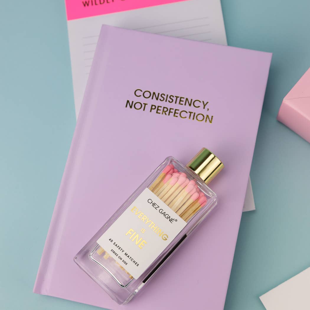 Consistency Not Perfection - Daily Journal - Bright Hardcover