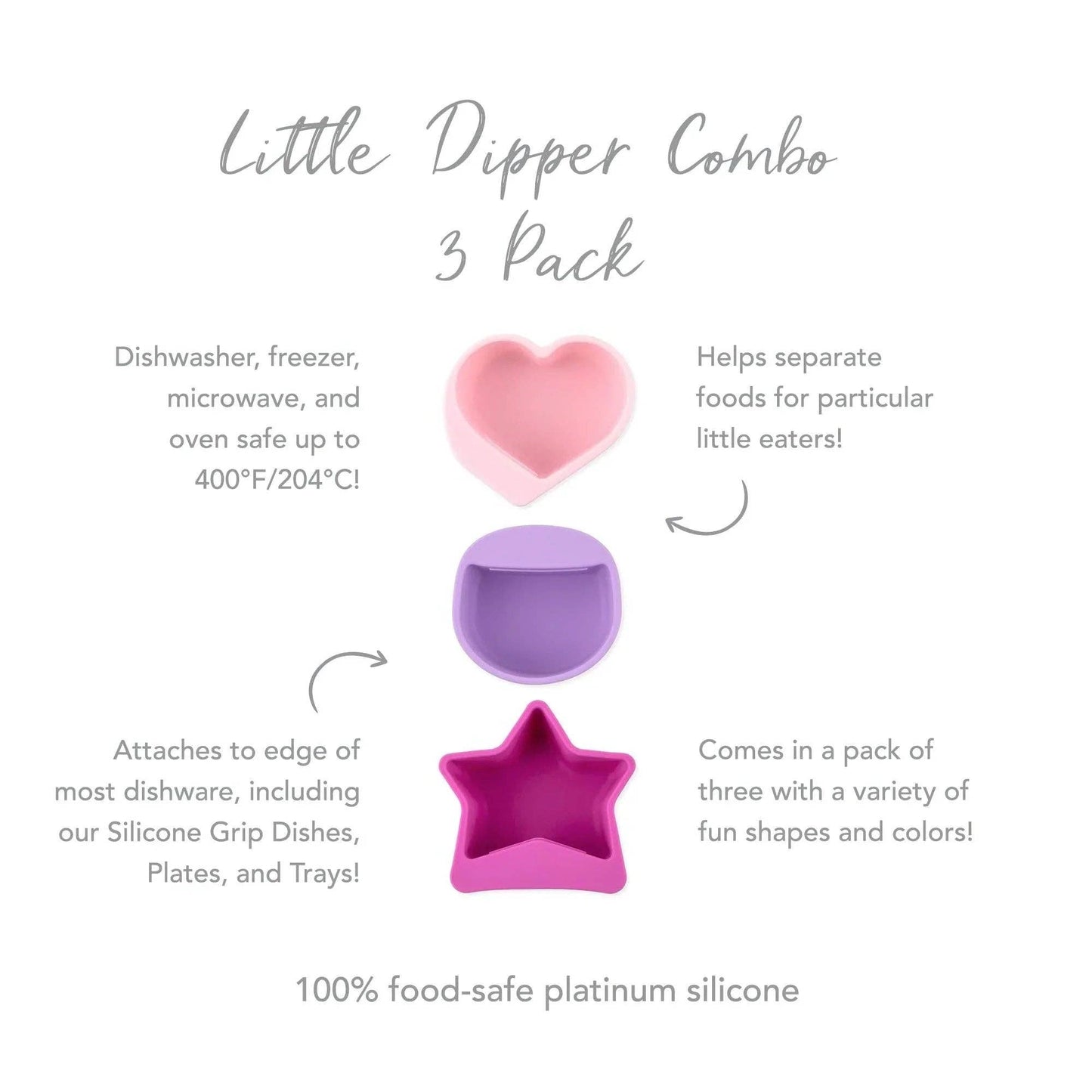Silicone Little Dipper 3-Pack: Lollipop