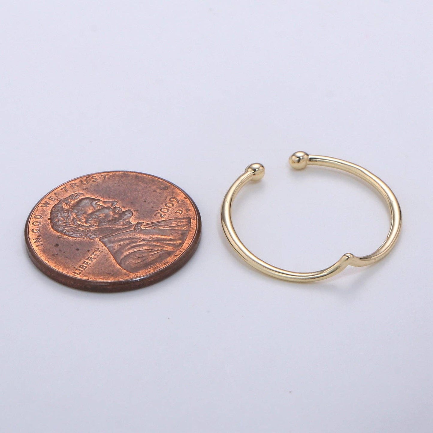 Dainty Chevron Ring - Gold Stacking Ring - Thin Ring - Open Ring - Triangle Ring - Thin Band - Simple Gold Ring Minimalist Jewelry