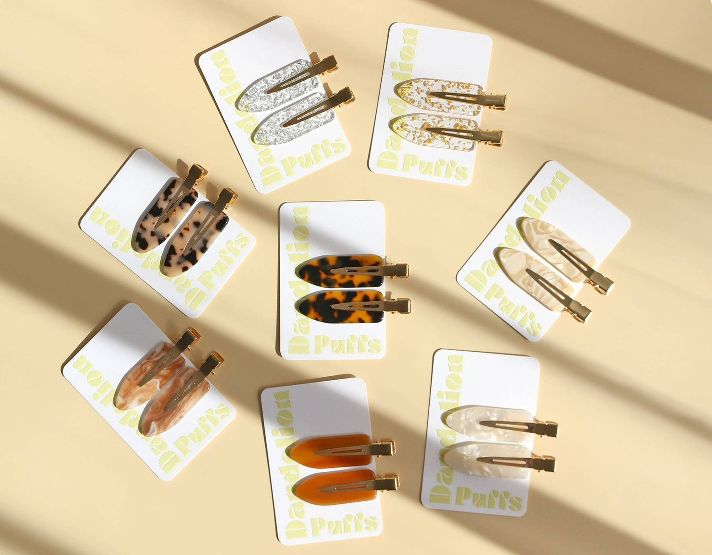 No Crease Makeup Styling Hair Clips Set of 2