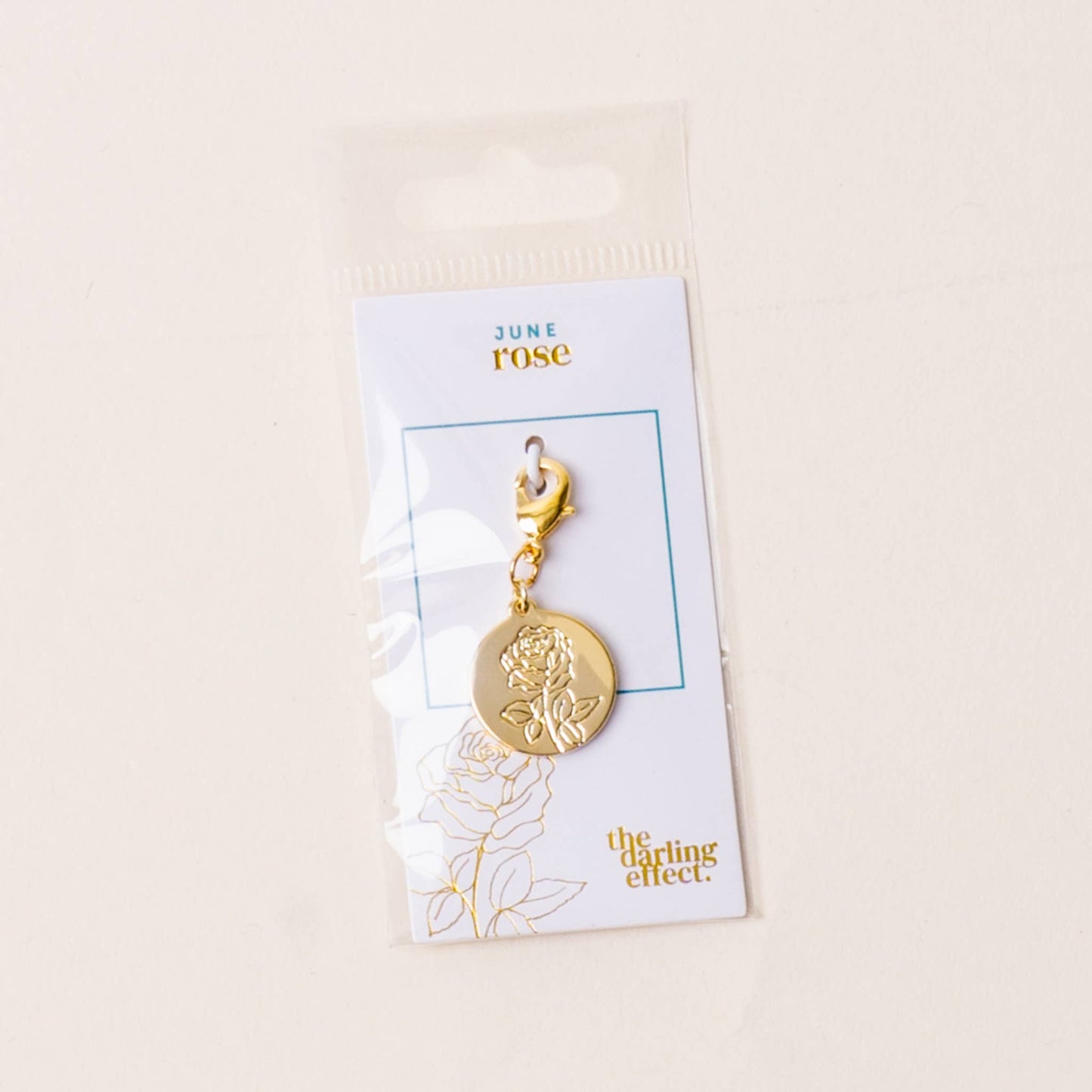 Jewelry Birth Flower Charm Gold-June