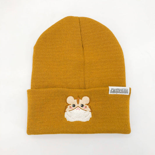 Bellinghamster Beanie Hat, Pierre the Brown Striped Hamster