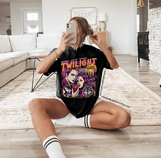 Twilight Shirt Vintage Oversized T-Shirt For Fans & Lovers