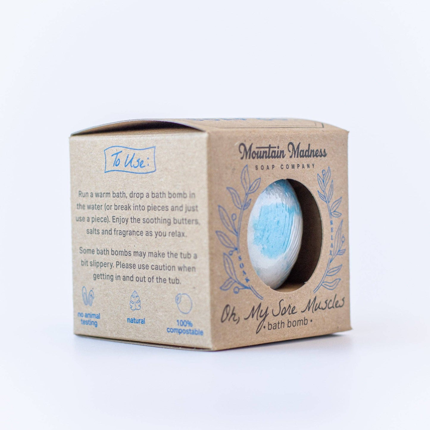 Oh, My Sore Muscles Bath Bomb | Eucalyptus & Tea Tree