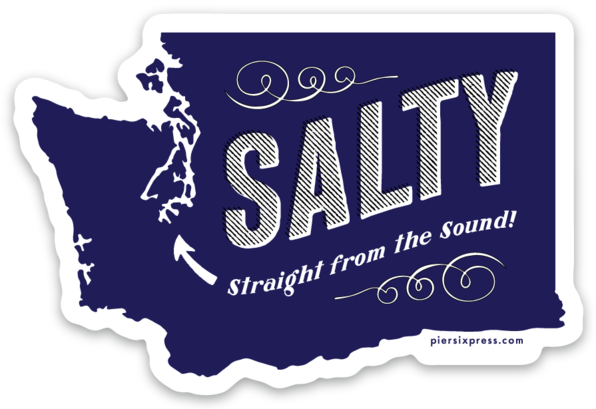 Washington State Salty Sticker