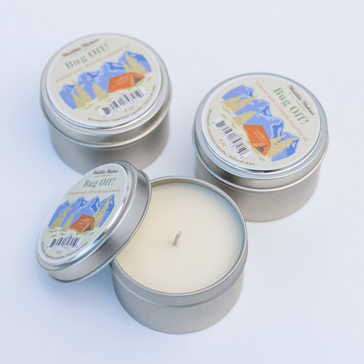 Bug Off Tin Candle