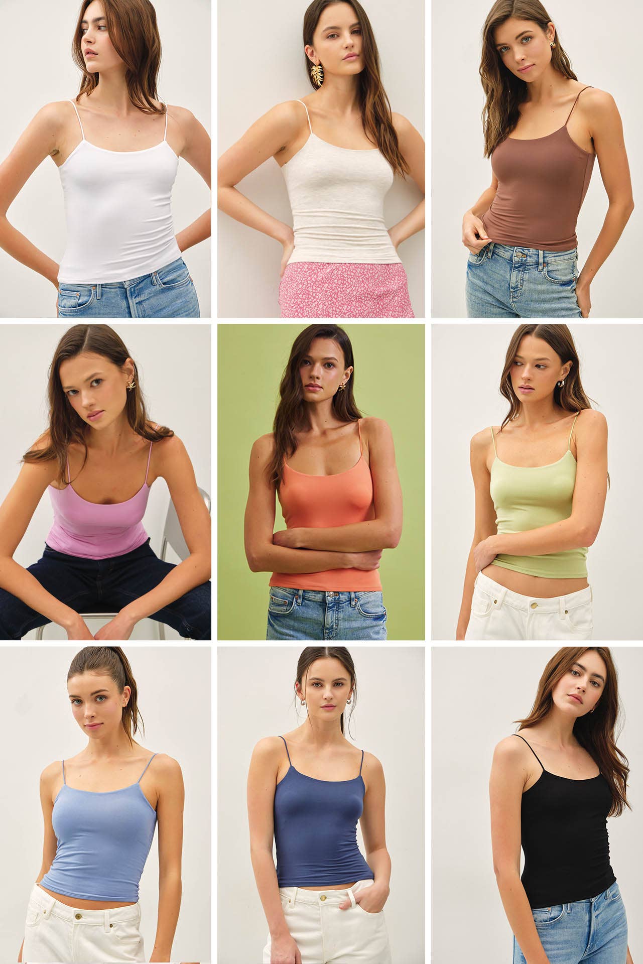 [SOFT CORE] BASIC SOLID CAMI