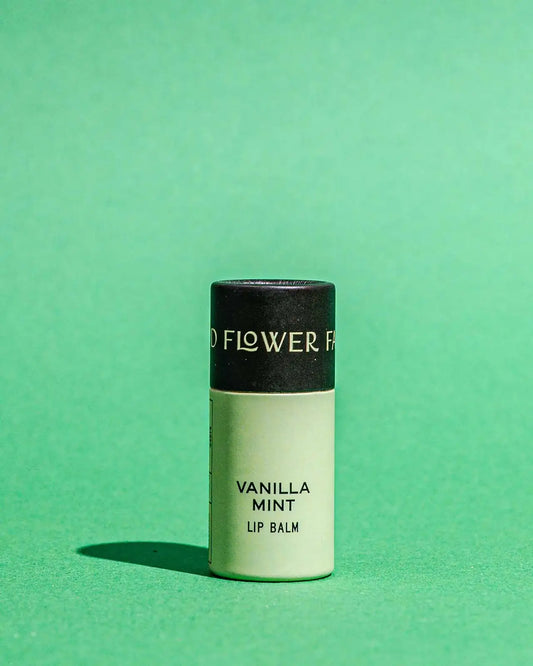 Vanilla Mint Organic Lip Balm / 0.3 oz Biodegradable Tube