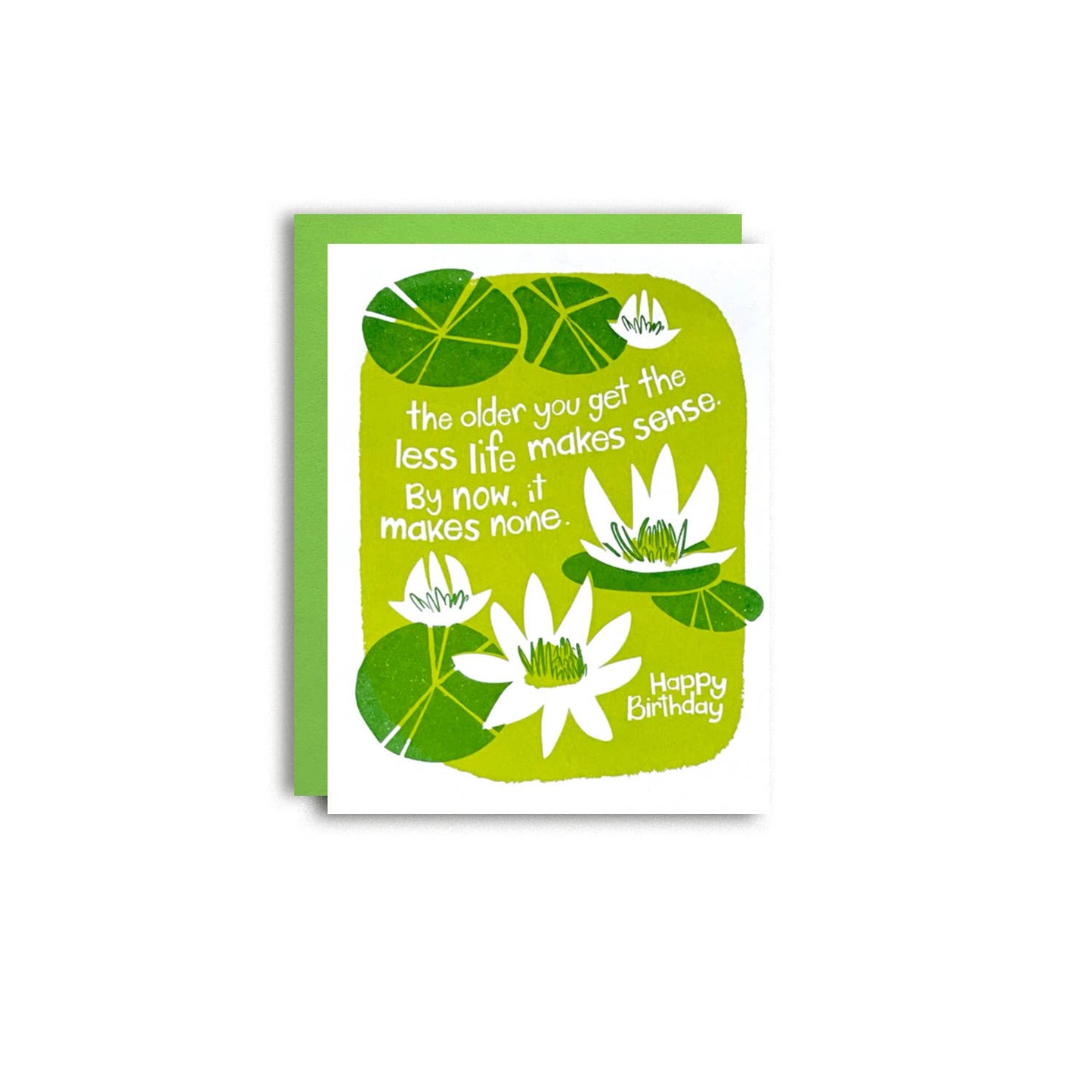 No Sense Birthday - Fun Risograph Greeting Card