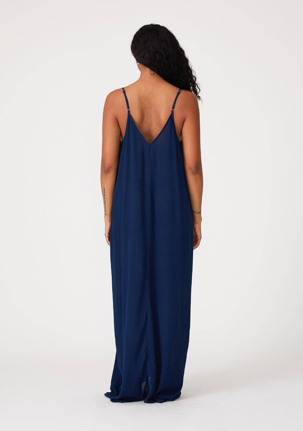 The Original V-Neck Cocoon Maxi Dress with Pockets