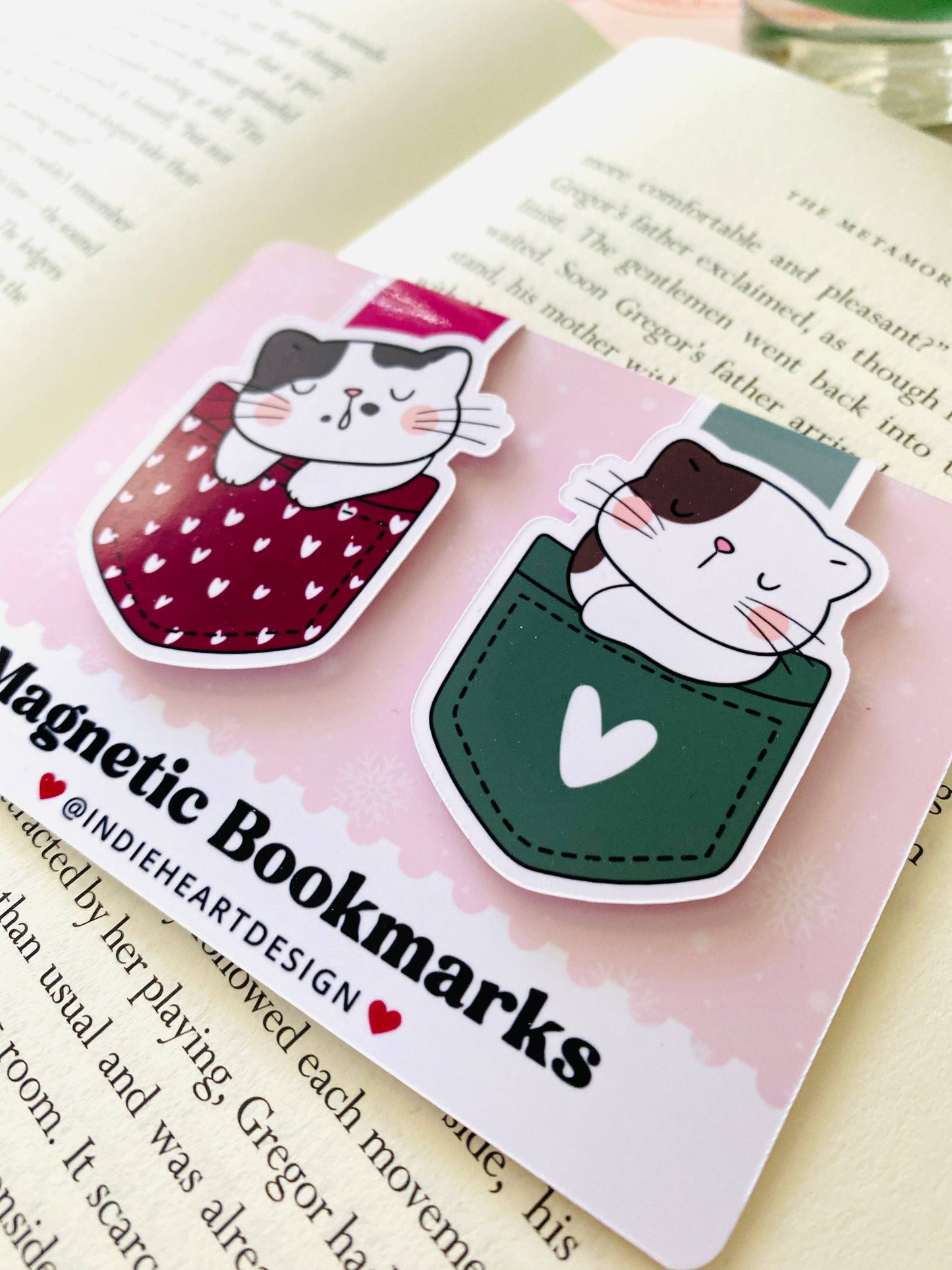 Holiday Magnetic Bookmark Gift Set – Pocket Kittens